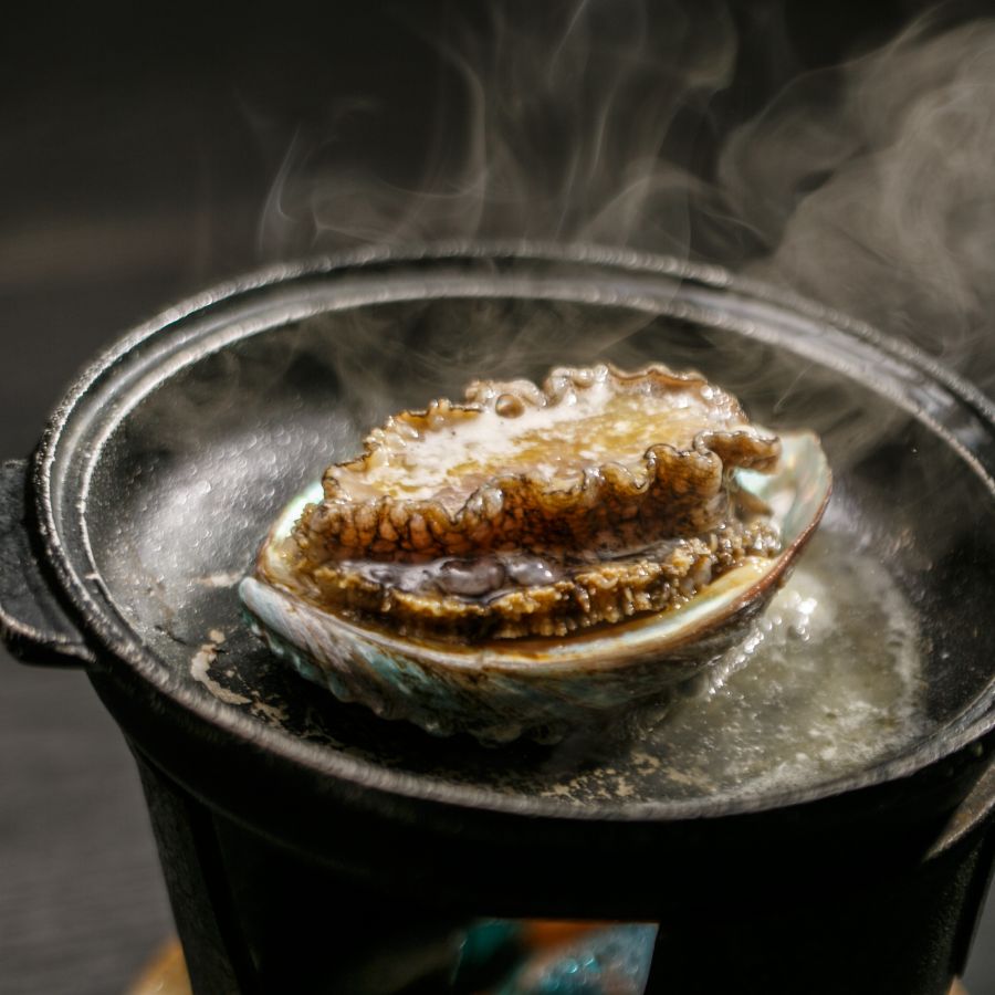 アワビ 鉄板焼き