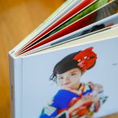 スクエアアルバム　背表紙　上部よりイメージ写真