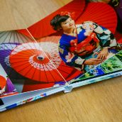 スクエアアルバム　中ページ見開き　イメージ写真