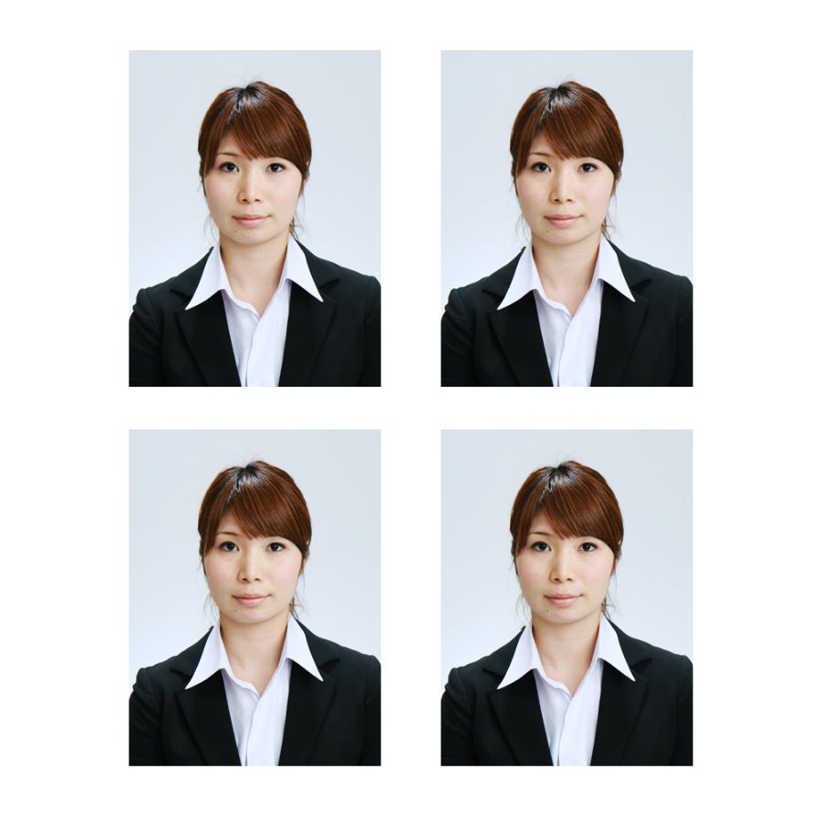 証明写真４コマ