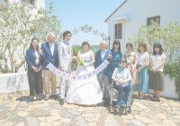 地中海村にてウェディング家族写真10人