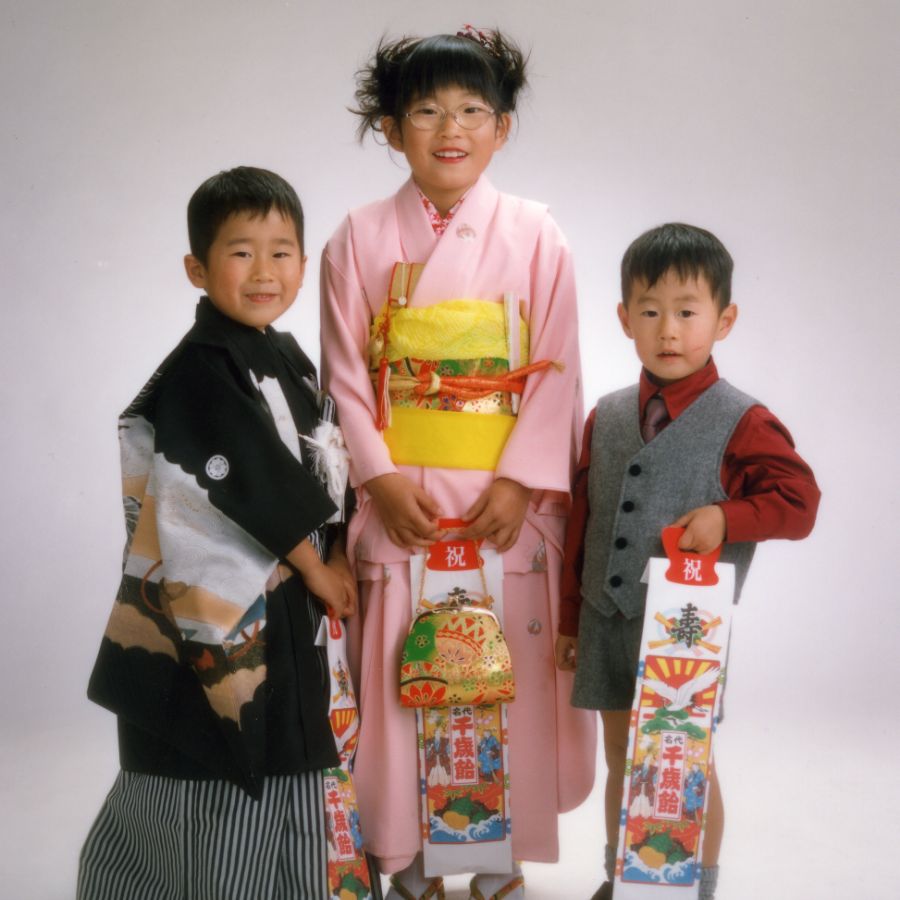 姉弟3人写し七五三記念