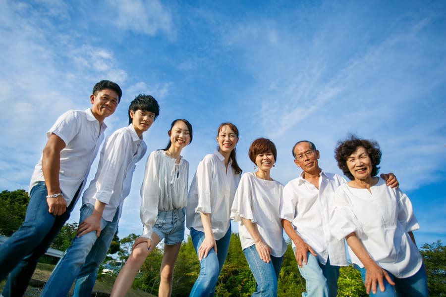 7人家族写真