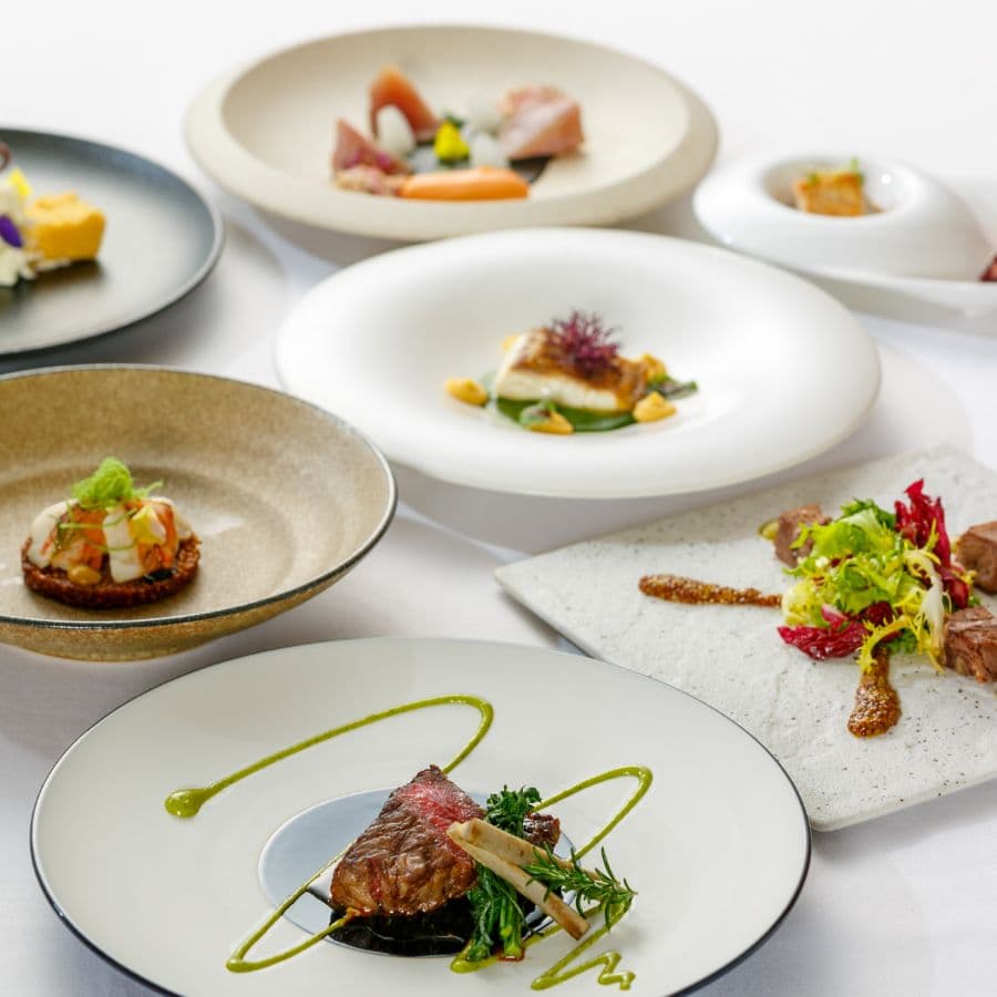 洋食フルコースメニュー写真