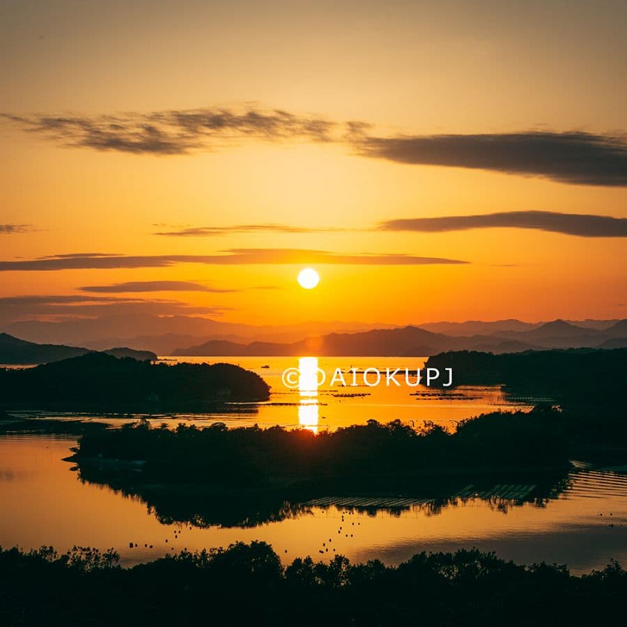 三重県志摩市の夕景